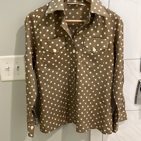Vintage 70’s polka dot blouse - Picture 4 of 8